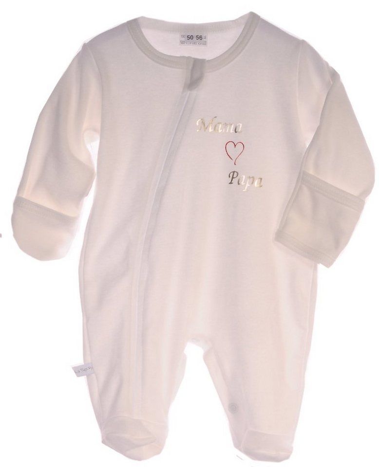 La Bortini Schlafoverall Strampler Overall Baby Schlafanzug 44 50 56 62 68 74 80 Schlafoverall von La Bortini