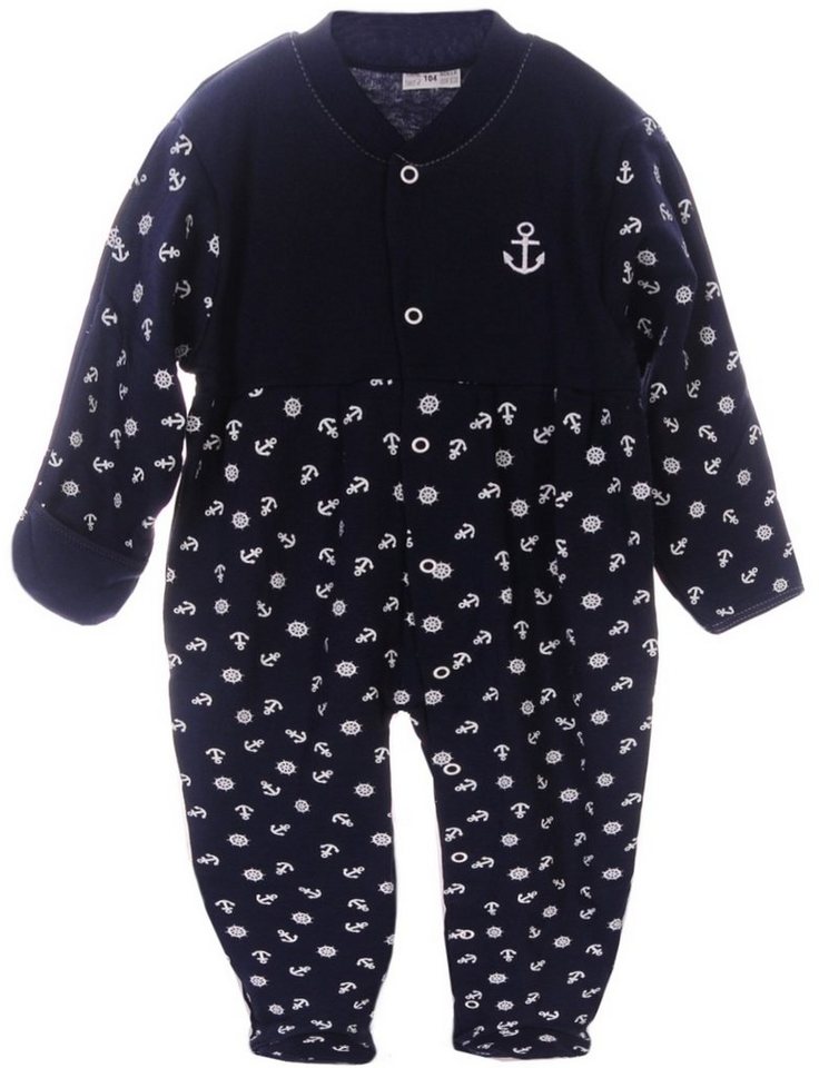 La Bortini Schlafoverall Strampler Overall Schlafanzug für Babys und Kinder 92 98 104 von La Bortini