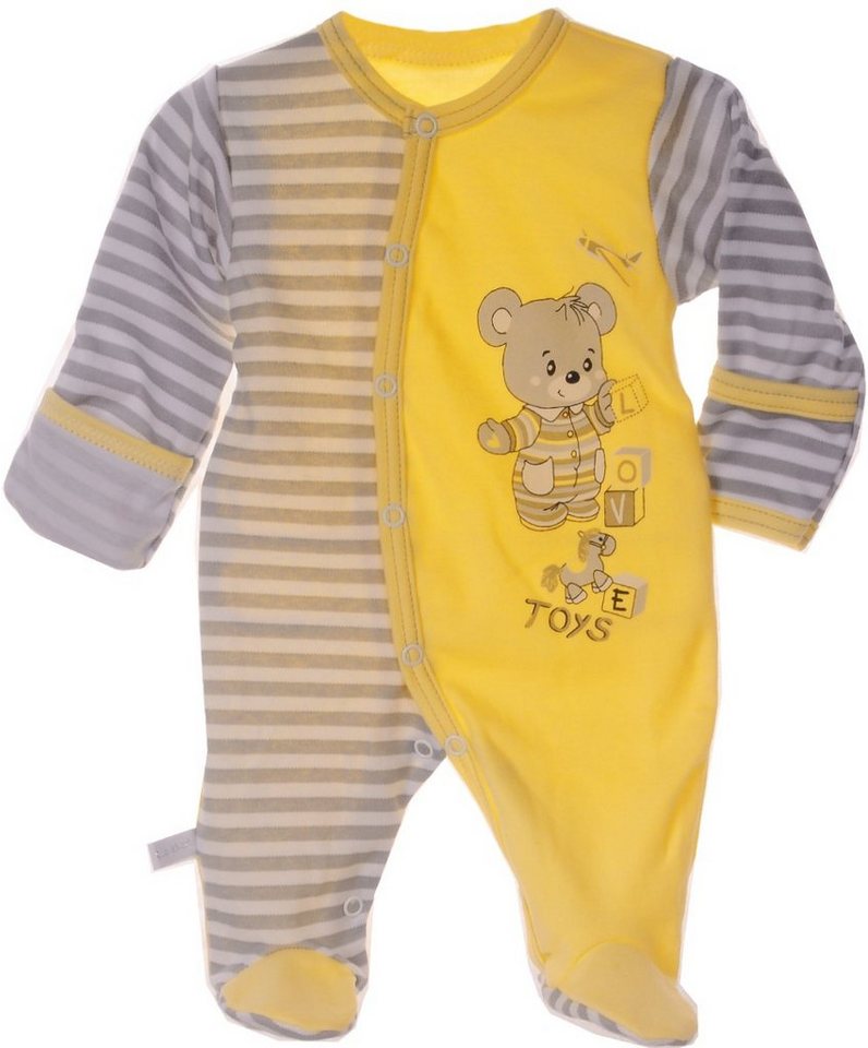 La Bortini Schlafoverall Strampler Schlafoverall Baby Overall 50 56 62 68 74 80 86 Schlafanzug von La Bortini