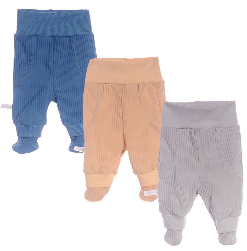 La Bortini Schlupfhose 3er Pack Baby Hose 44 50 56 62 68 74 80 Hose für Neugeborene von La Bortini