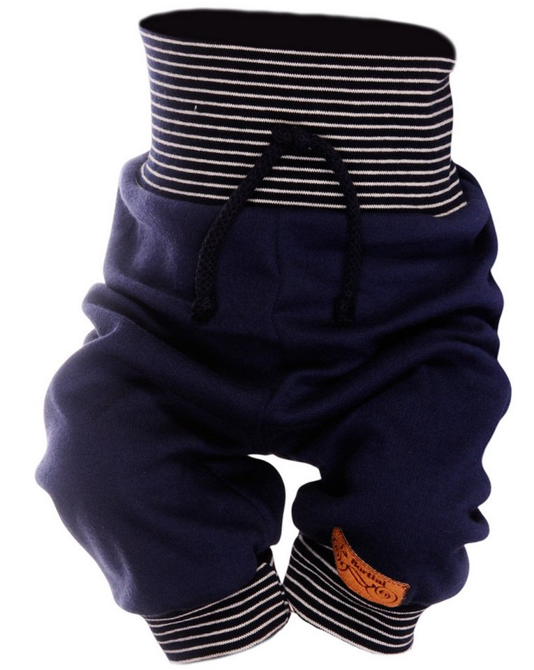 La Bortini Schlupfhose Baby Hose Erstlingshose für Neugeborene blau gestreift unisex leicht, weich, elastisch, neutral, 44 50 56 62 68 74 80 86 von La Bortini