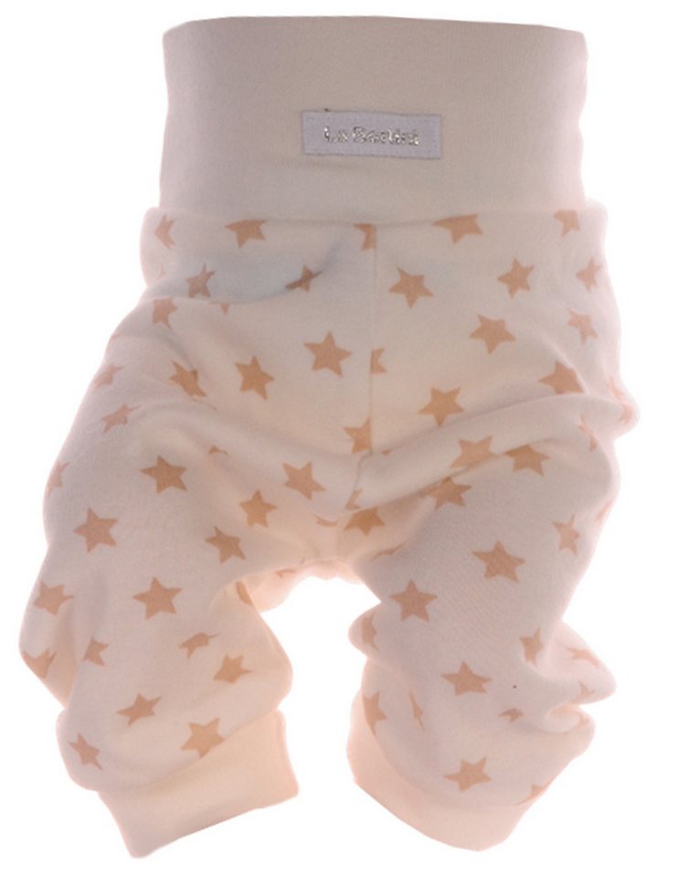 La Bortini Schlupfhose Baby Hose Mitwachshose in Grau oder Weiß mit Sternchen aus Baumwolle, neutral, 44 50 56 62 68 74 80 86 92 98 von La Bortini