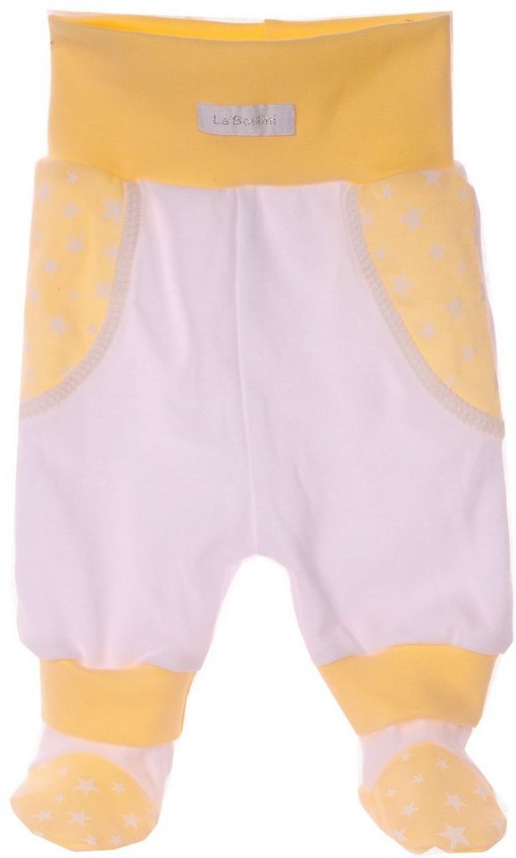 La Bortini Schlupfhose Baby Hose mit Fuß Schlupfhose Babyhose 44 50 56 62 68 74 80 mit Füßchen von La Bortini