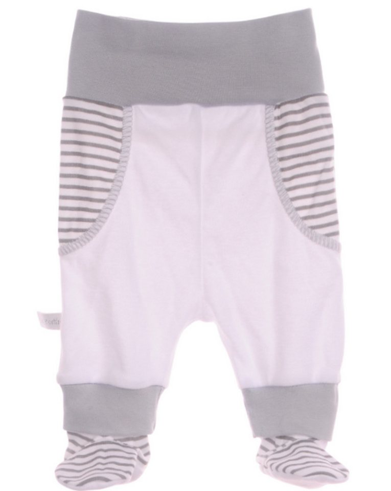 La Bortini Schlupfhose Baby Hose mit Fuß unisex Erstlingshose Babyhose aus Baumwolle, für Neugeborene, 44 50 56 62 68 74 80 86 92 von La Bortini