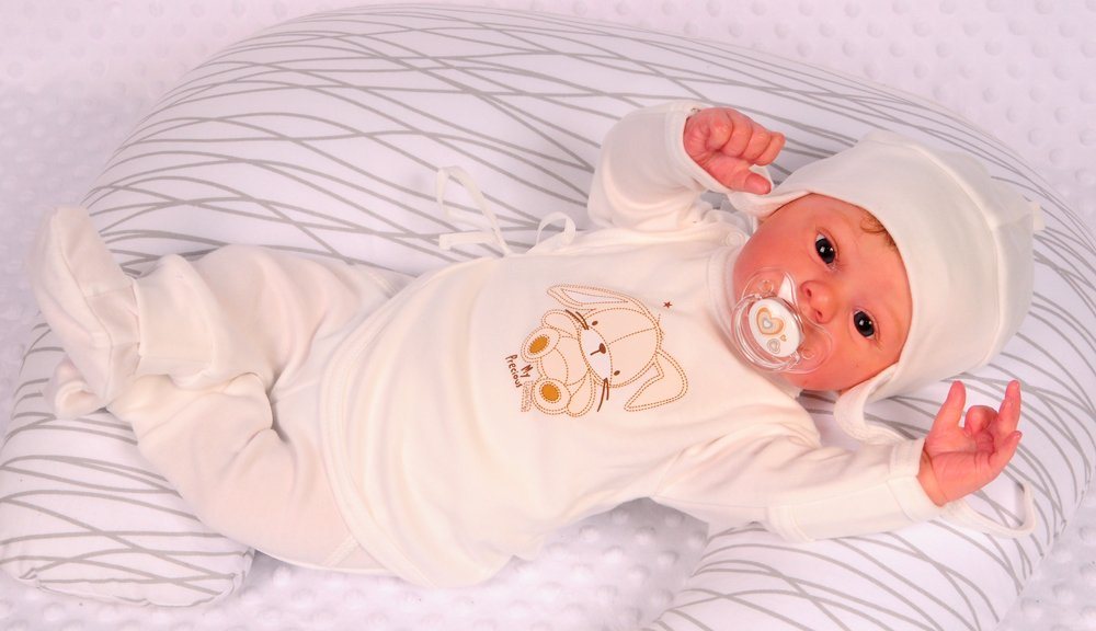 La Bortini Shirt & Hose Wickelhemdchen Hose und Mütze Baby Anzug für Frühchen und Neugeborene von La Bortini