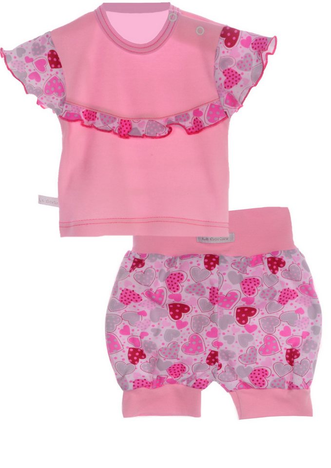 La Bortini Shirt & Shorts T-Shirt und Shorts Set 44 50 56 62 68 74 80 86 92 98 2Tlg. Baby Anzug von La Bortini