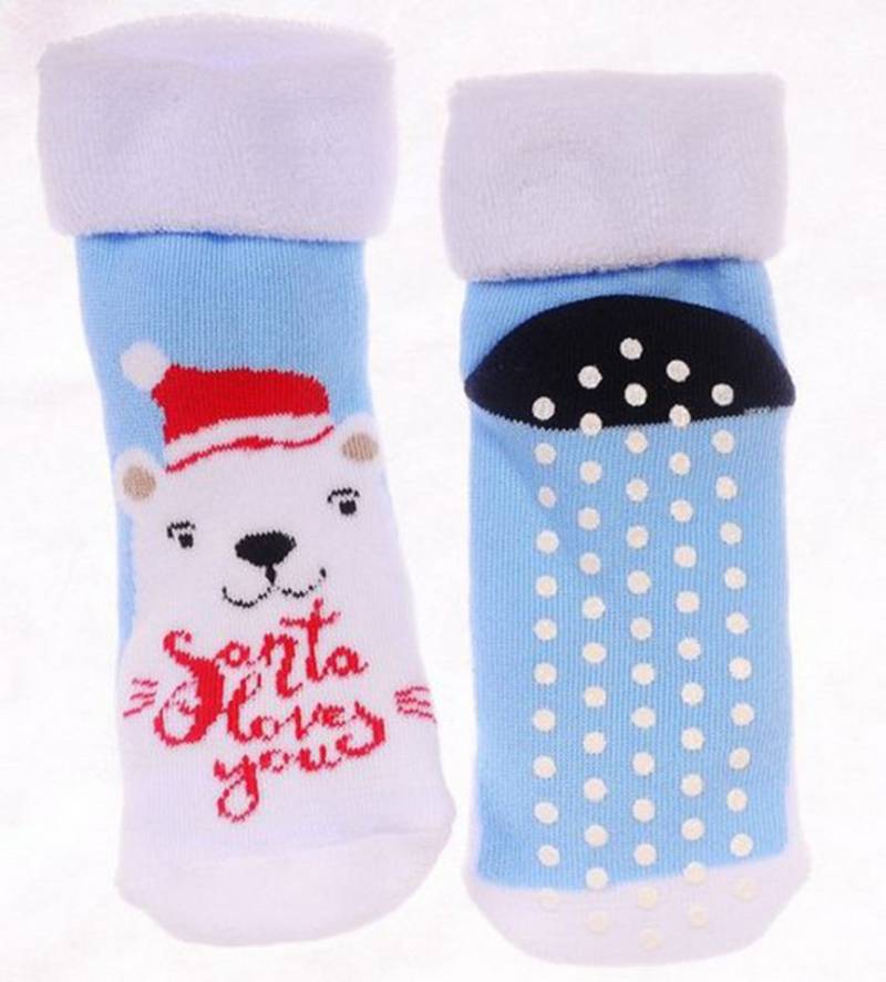 La Bortini Socken Baby Socken weihnachtliche Thermosocken Frottee socks mit ABS Erstlingssocken 17-19, genoppte Sohle La Bortini Socken Baby Socken weihnachtliche Thermosocken Frottee socks mit ABS Erstlingssocken 17-19, genoppte Sohle von La Bortini