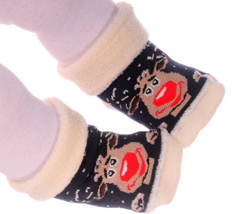 La Bortini Socken Baby Socken weihnachtliche Thermosocken Frottee socks mit ABS Erstlingssocken 17-19, genoppte Sohle La Bortini Socken Baby Socken weihnachtliche Thermosocken Frottee socks mit ABS Erstlingssocken 17-19, genoppte Sohle von La Bortini