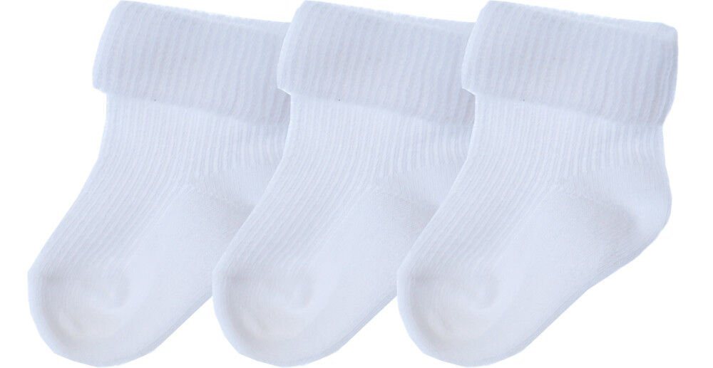 La Bortini Socken Weiße Baby Kinder Socken 3er Pack Erstlingssocken von La Bortini