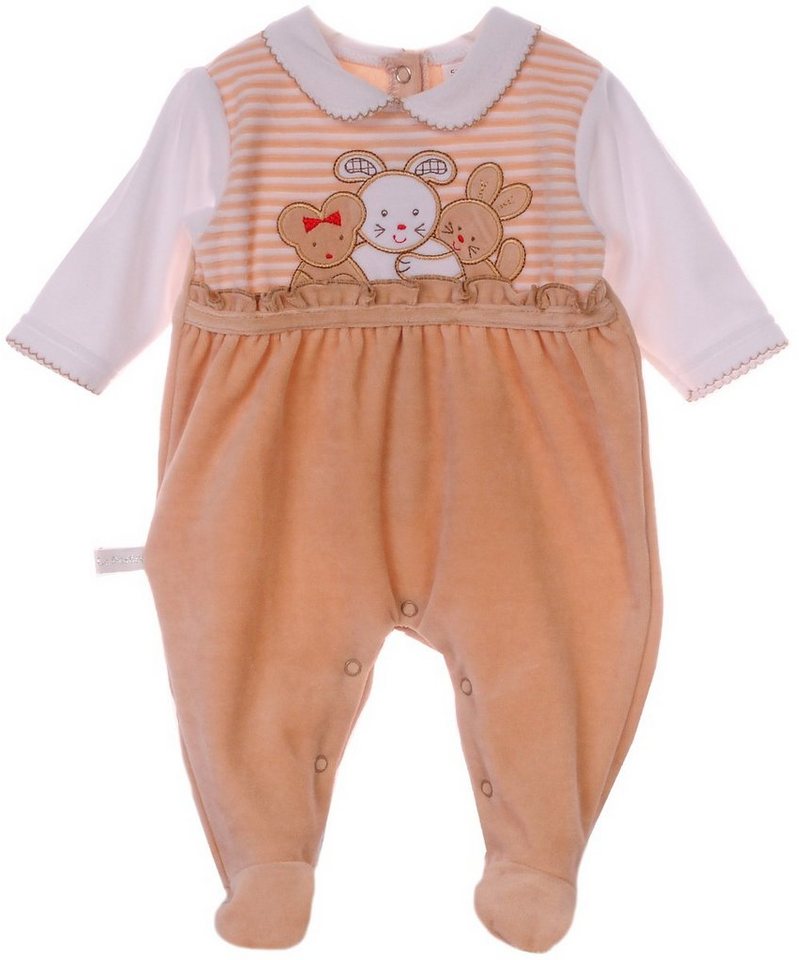 La Bortini Strampler Strampler Baby Overall für Neugeborene 44 50 56 62 68 Schlafoverall von La Bortini