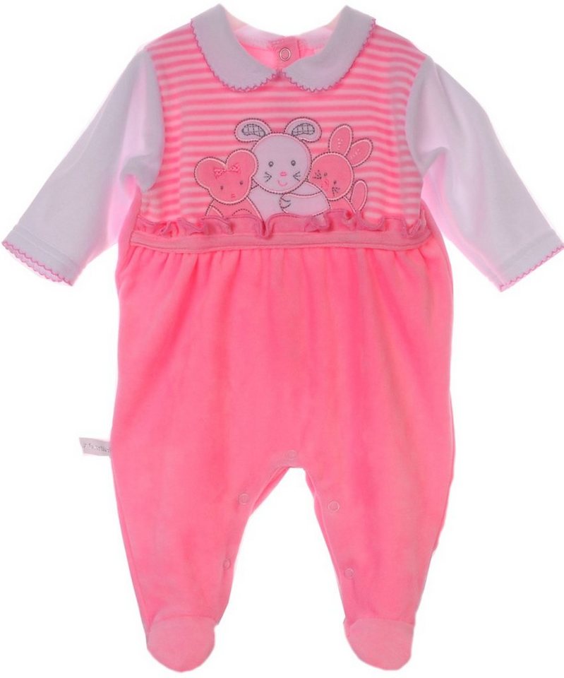 La Bortini Strampler Strampler Baby Overall für Neugeborene 44 50 56 62 68 Schlafoverall von La Bortini