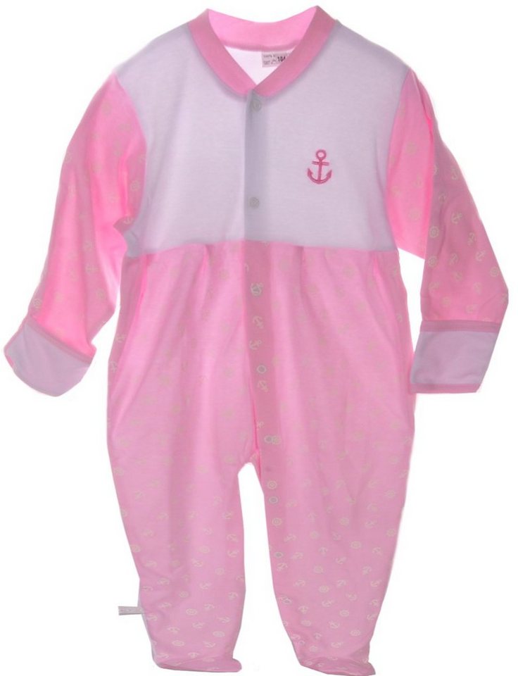 La Bortini Strampler Strampler Overall Schlafanzug für Babys und Kinder 92 98 104 aus reiner Baumwolle von La Bortini