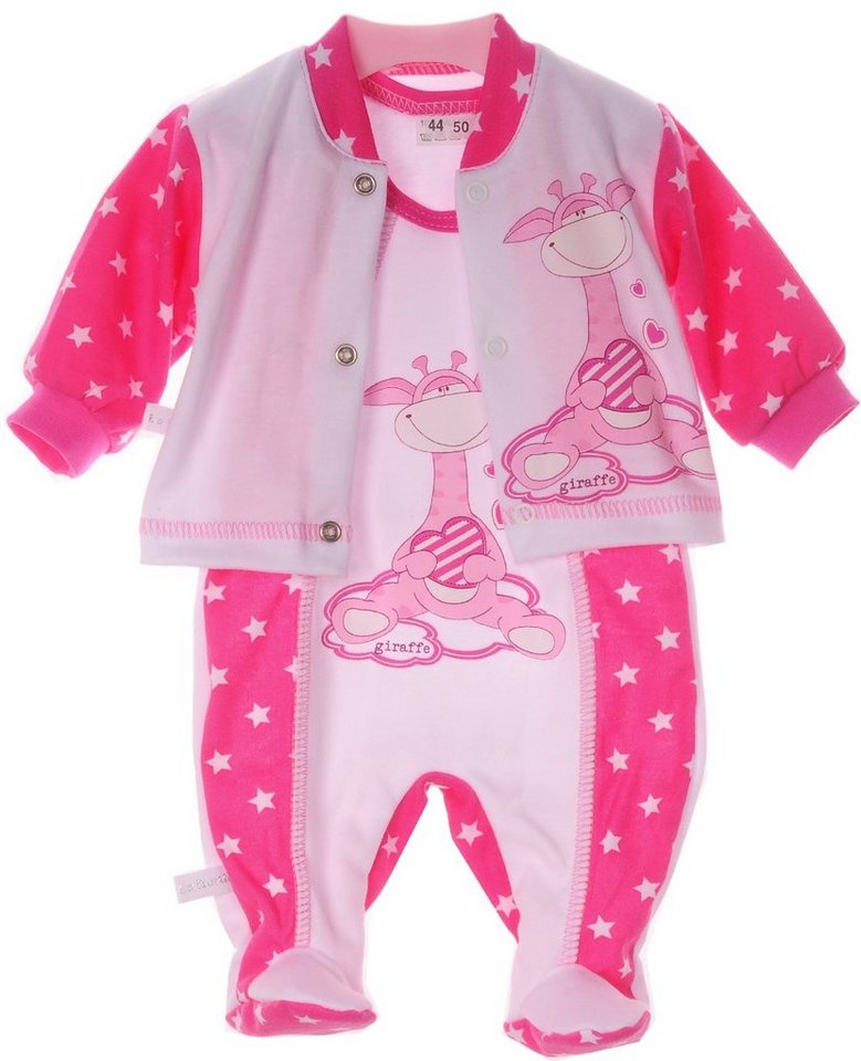 La Bortini Strampler Strampler und Hemdchen Set Baby Anzug 2tlg 44 50 56 62 68 von La Bortini