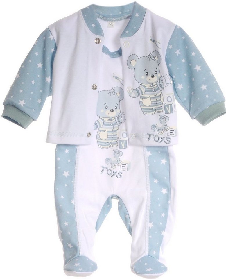 La Bortini Strampler Strampler und Hemdchen Set Baby Anzug 2tlg 50 56 62 68 von La Bortini