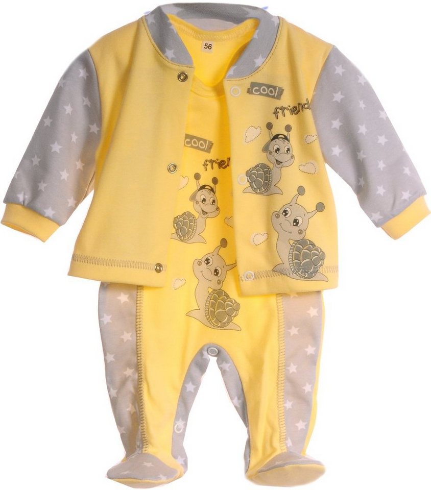 La Bortini Strampler Strampler und Hemdchen Set Baby Anzug 44 50 56 62 68 74 von La Bortini