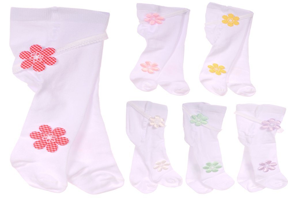 La Bortini Strumpfhose Baby Set Strumpfhose und Stirnband Weiß 50 56 62 von La Bortini