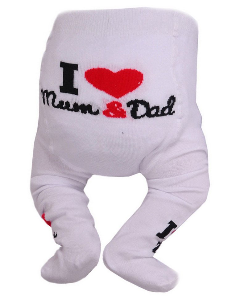 La Bortini Strumpfhose Baby Strumpfhose in Weiß neutral für Jungen und Mädchen unisex elastisch, weich, 44 50 56 62 68 74 80 86 von La Bortini