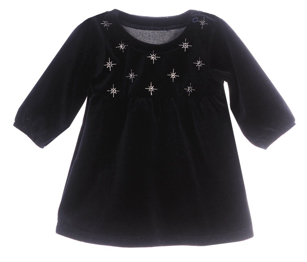 La Bortini Sweatkleid Baby Kleid 50 56 62 68 Kleidchen für Weihnachten von La Bortini