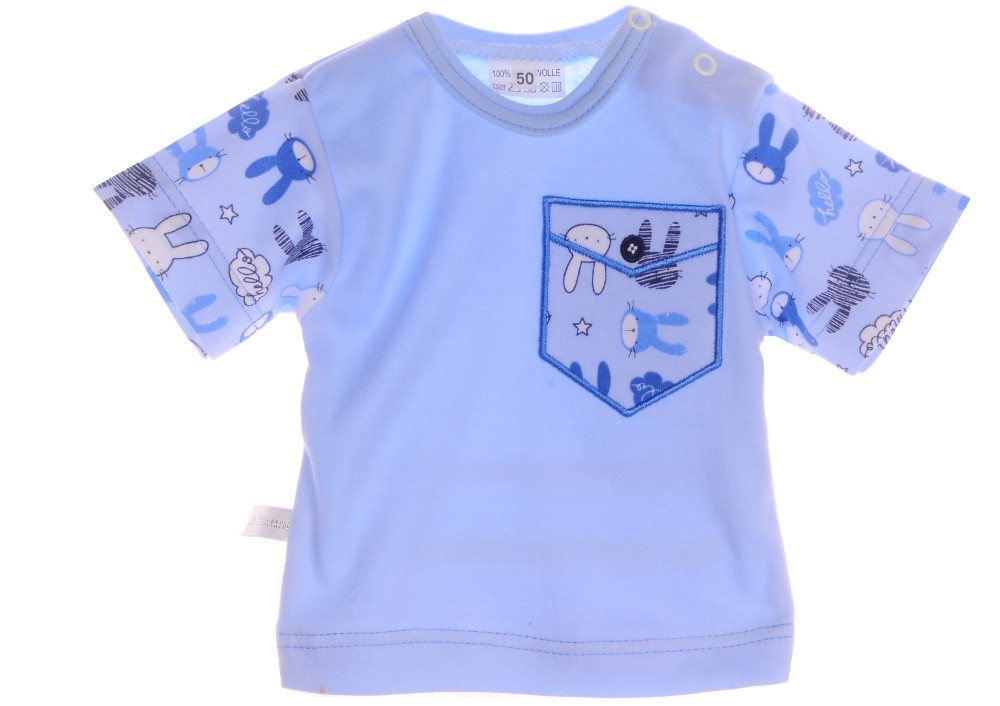 La Bortini T-Shirt Baby Sommer Shirt Kurzarmshirt aus reiner Baumwolle, 44 50 56 62 68 74 80 86 92 98 von La Bortini