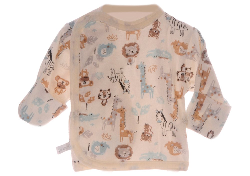 La Bortini Wickelshirt Wickelhemdchen Baby Shirt Erstlingsshirt Hemdchen für Neugeborene aus reiner Baumwolle, 44 50 56 62 La Bortini Wickelshirt Wickelhemdchen Baby Shirt Erstlingsshirt Hemdchen für Neugeborene aus reiner Baumwolle, 44 50 56 62 von La Bortini