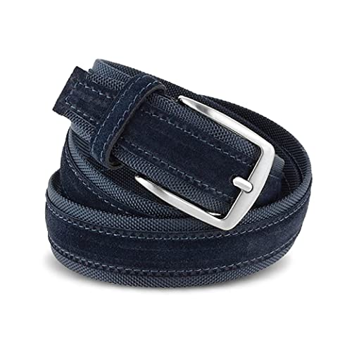 La Bottega del Calzolaio Gürtel Herren Canvas und Wildleder 4 cm handgefertigt Made in Italy von La Bottega del Calzolaio