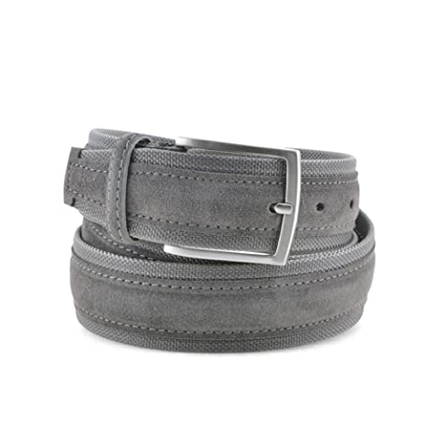 La Bottega del Calzolaio Gürtel Herren Canvas und Wildleder 4 cm handgefertigt Made in Italy von La Bottega del Calzolaio