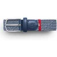 La Boucle Elastischer Bicolor-Flechtgürtel Deauville mit Leder-Details in 95-105 von La Boucle