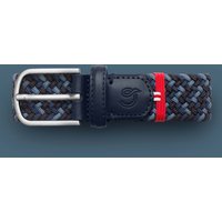 La Boucle Elastischer Flechtgürtel Manhatten Qualität mit Leder-Details in 95-105 von La Boucle