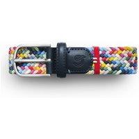 La Boucle Elastischer Flechtgürtel mit Leder-Details im Farbmix in 105-115 von La Boucle