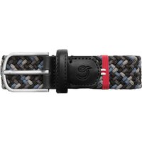 La Boucle Elastischer Flechtgürtel Brooklyn im Farbmix mit Leder-Details in 95-105 von La Boucle