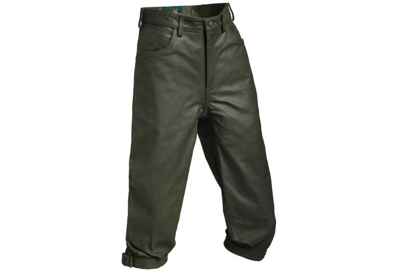 La Chasse® Lederhose Jagd- Lederhose aus Büffelleder (Kniebundhose) Herren strapazierfähig von La Chasse®
