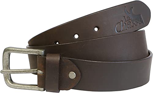 La Chasse® Büffelledergürtel Bison (95 - 125, Braun) von La Chasse