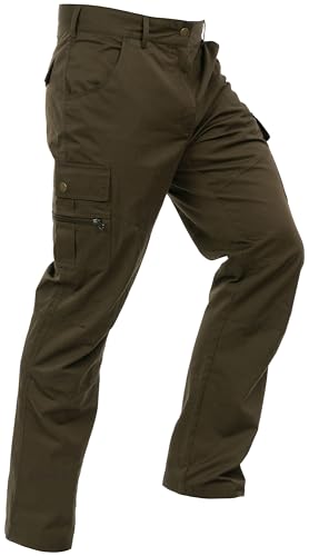 La Chasse® Leichte Funktionshose Venlo Jagdhose Herren Oliv wasserabweisend Jägerhose mit Baumwolle robuster Stoff von Oefele Wanderhose (DE/NL/SE/PL, Numerisch, 30, Regular, Regular, Oliv (Grün)) von La Chasse