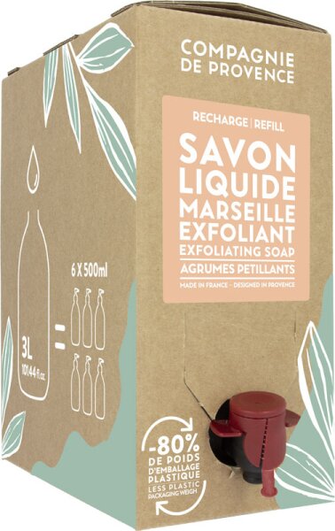 La Compagnie de Provence Liquid Exfoliating Soap Refill 3 Liter von La Compagnie de Provence