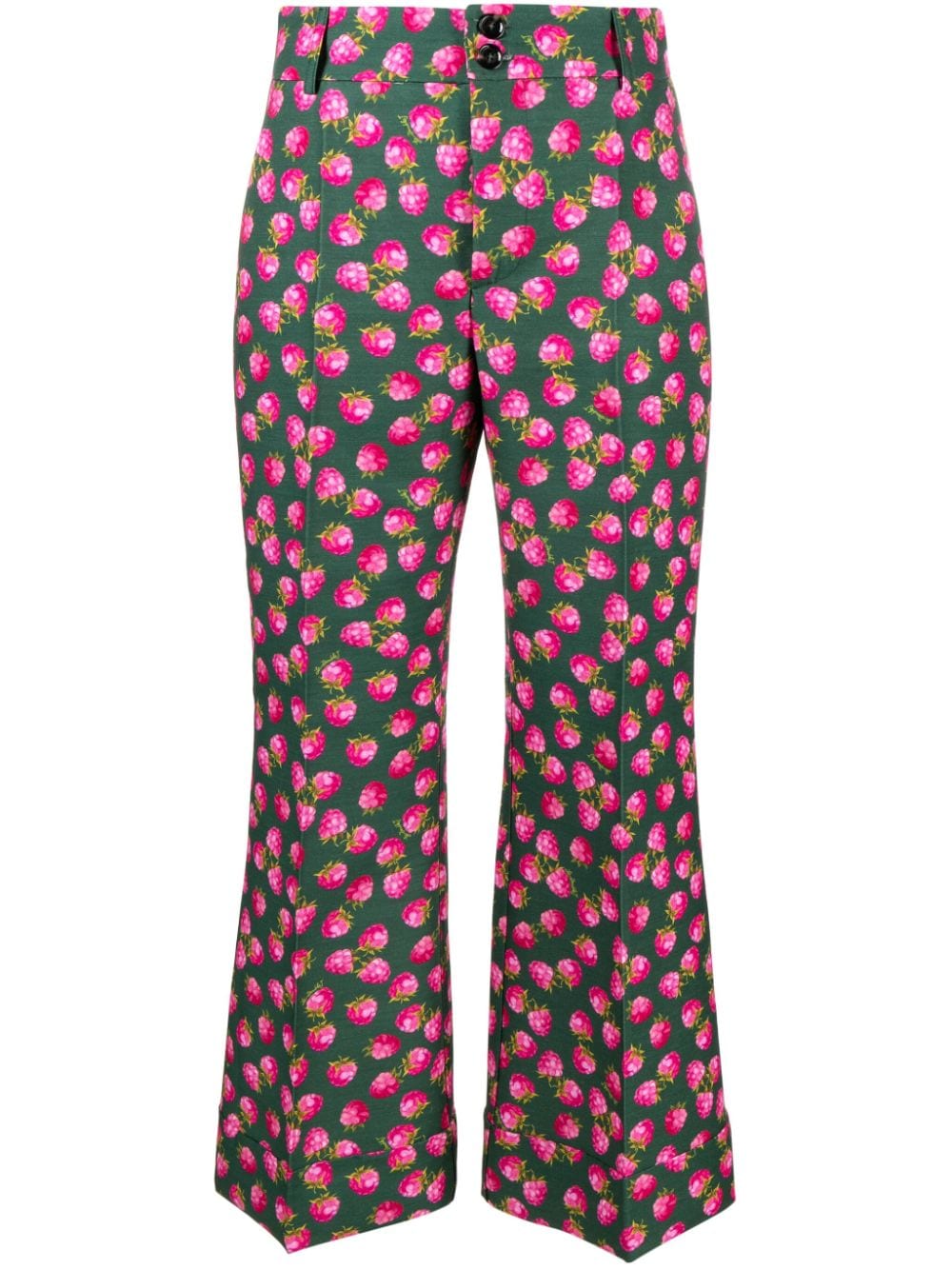 La DoubleJ Cropped-Hose mit Print - Grün von La DoubleJ