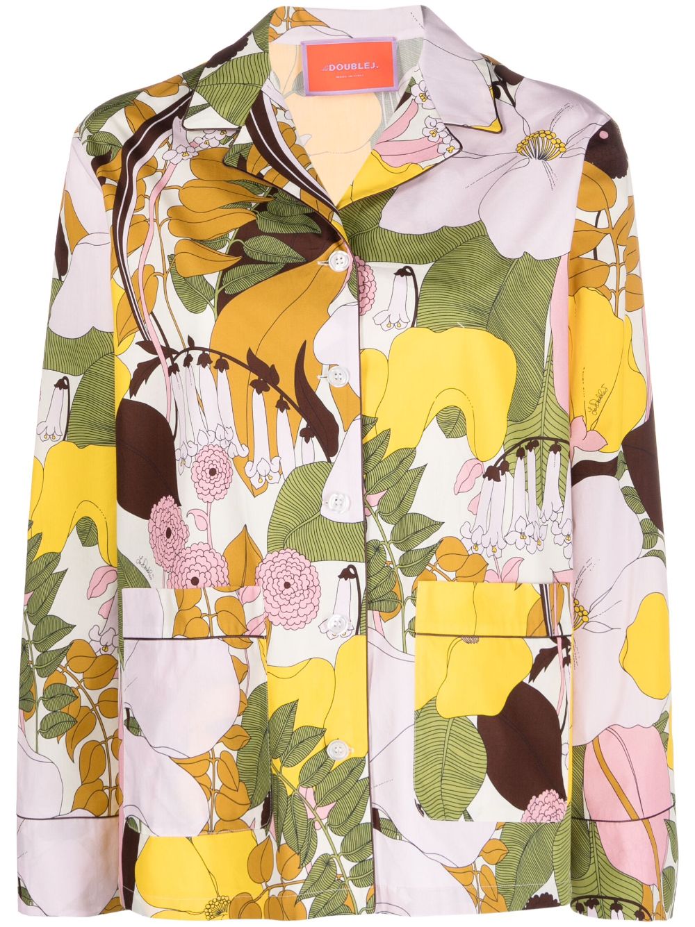 La DoubleJ Hemd mit Blumen-Print - Nude von La DoubleJ