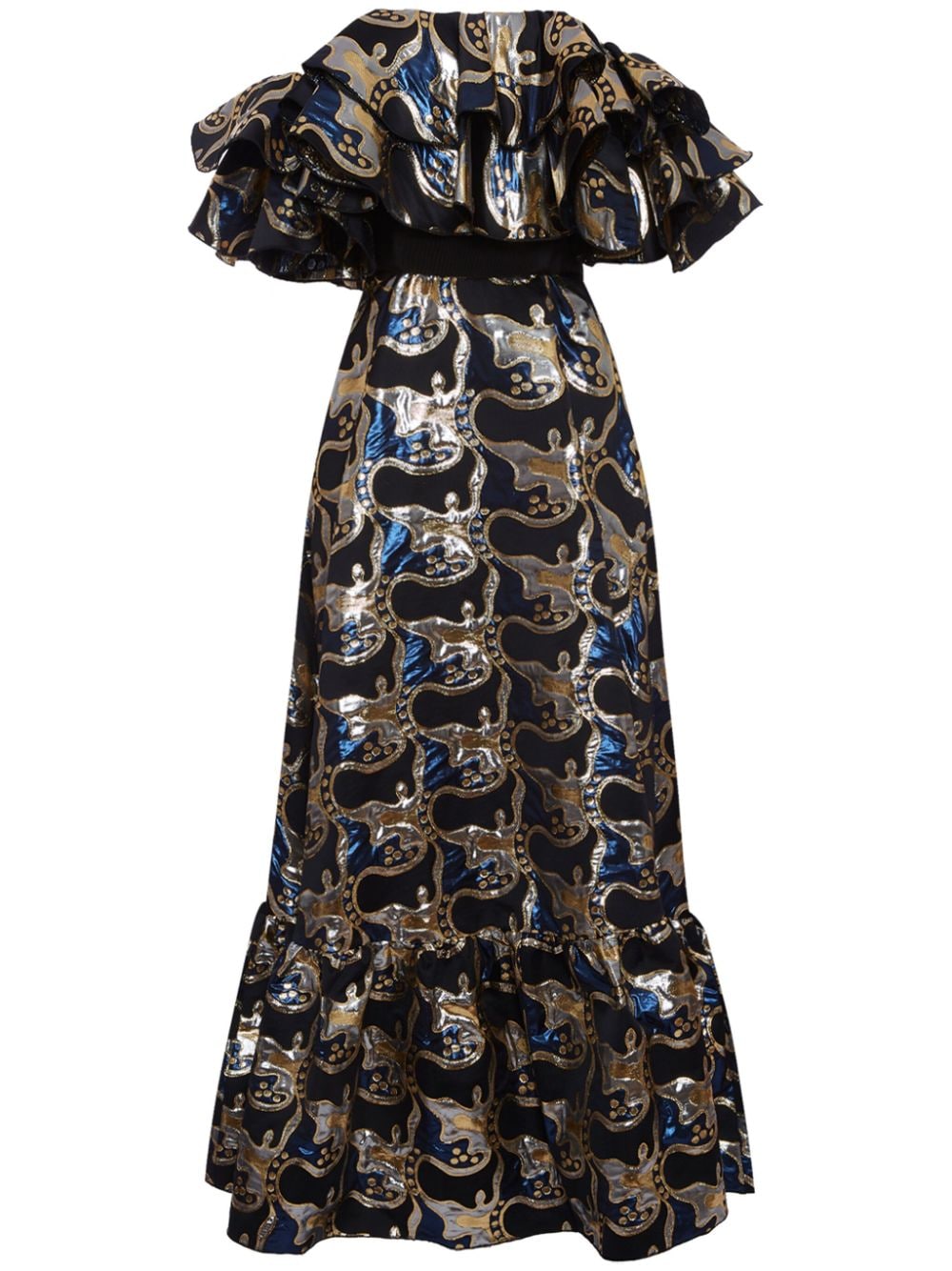 La DoubleJ Shazam! Kleid mit metallischem Finish - Blau von La DoubleJ