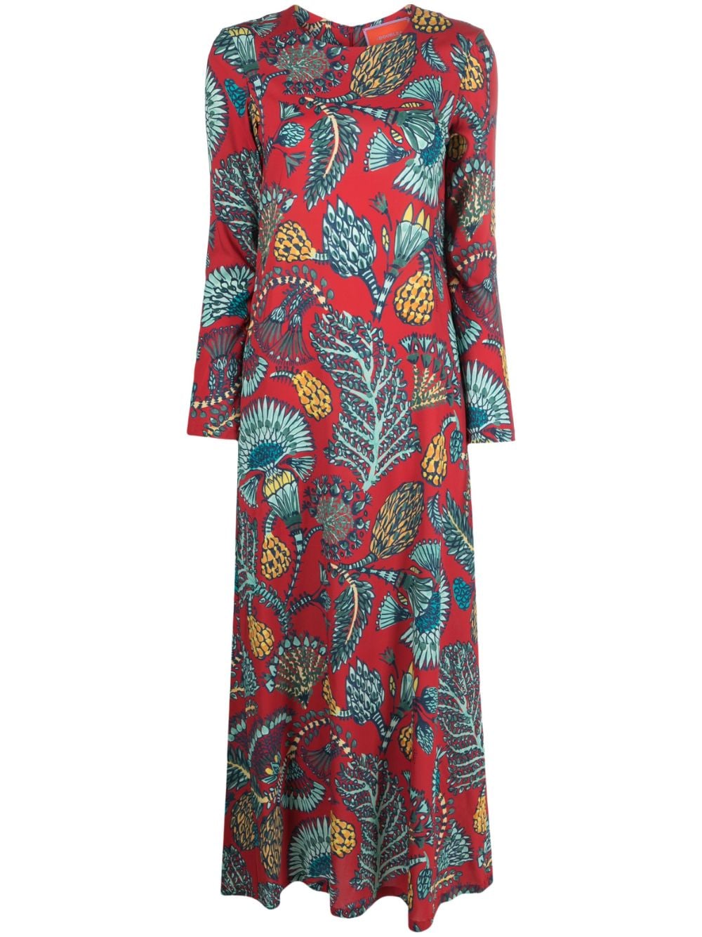 La DoubleJ Swing-Kleid mit Blumen-Print - Rot von La DoubleJ
