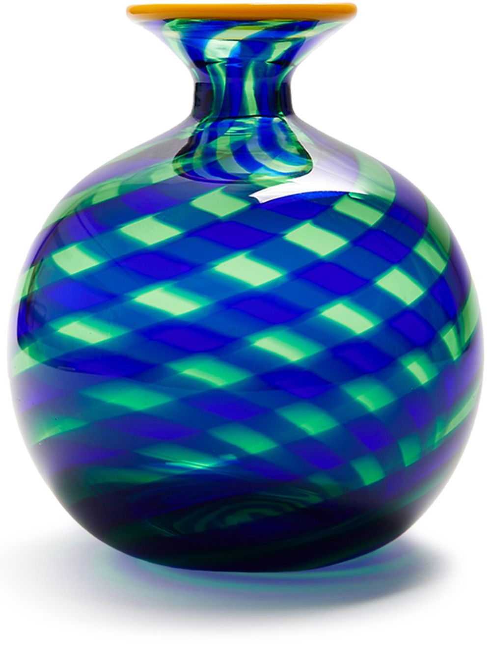 La DoubleJ Zweifarbige Ciccio Vase (11,5cm x 10cm) - Blau von La DoubleJ