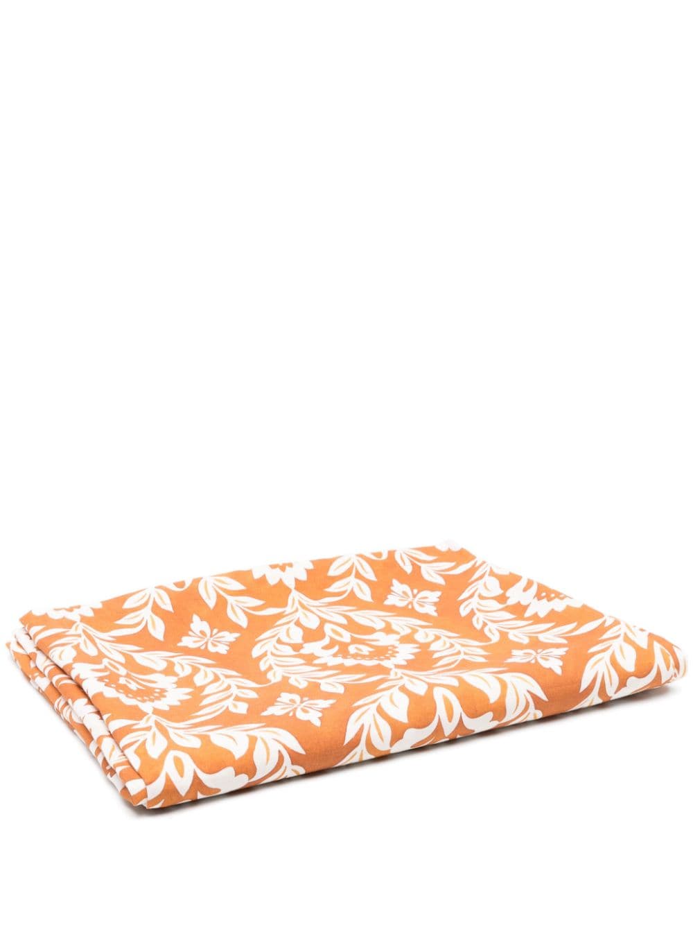 La DoubleJ Tischdecke aus Leinen mit Blumen-Print 180cm x 280cm - Orange von La DoubleJ