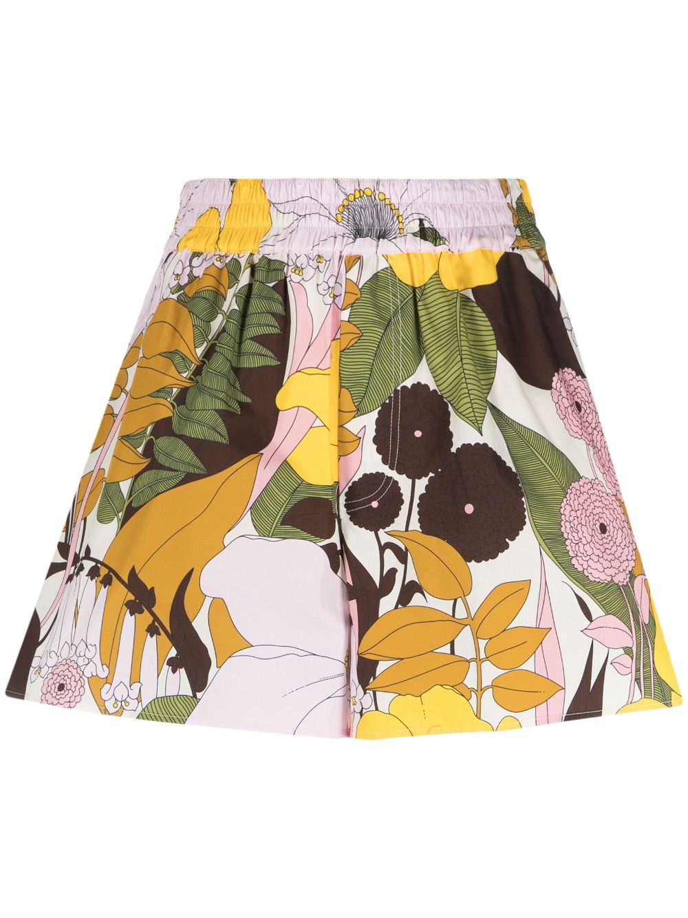 La DoubleJ Shorts mit Blumen-Print - Nude von La DoubleJ