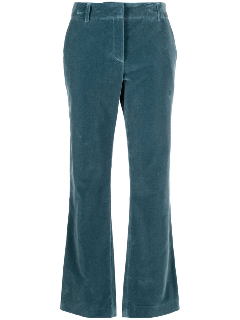 La DoubleJ Cropped-Hose mit Samt-Finish - Blau von La DoubleJ