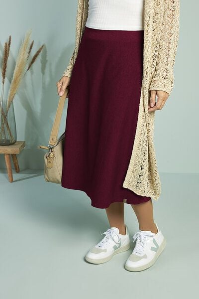 La Gitana Anella ECO Midirock aus Bio-Baumwolle – Nachhaltiger Damenrock in A-Linie von La Gitana