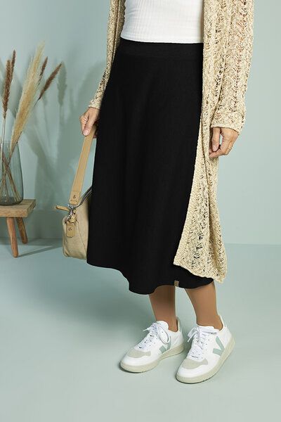 La Gitana Anella ECO Midirock aus Bio-Baumwolle – Nachhaltiger Damenrock in A-Linie von La Gitana