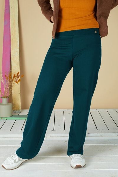 La Gitana Bequem und stylisch, Hose „Eliv“ aus Bio French Terry, Passform: Bootcut von La Gitana