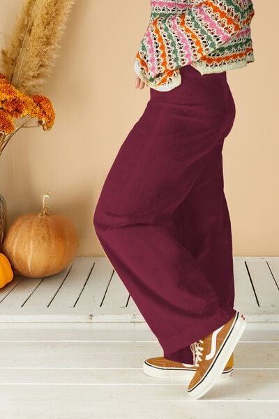 La Gitana Damen Cordhose „Lina“ aus Stretch Bio Baumwolle, Passform: Loose Fit von La Gitana