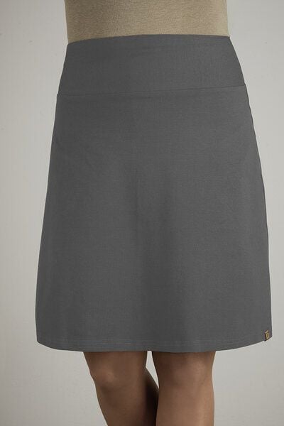 La Gitana Damen Rock A- Linie, „June“ mit elastischem Bündchen aus zertifiziertem Bio Baumwolljersey – fair & nachhaltig. von La Gitana