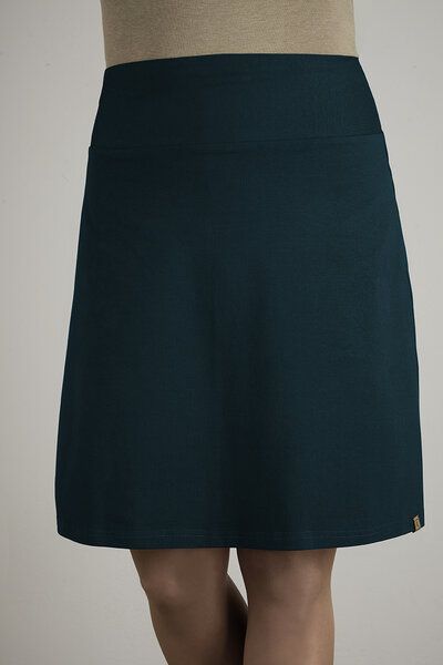 La Gitana Damen Rock A- Linie, „June“ mit elastischem Bündchen aus zertifiziertem Bio Baumwolljersey – fair & nachhaltig. von La Gitana