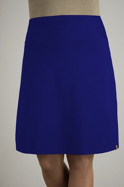 La Gitana Damen Rock A- Linie, „June“ mit elastischem Bündchen aus zertifiziertem Bio Baumwolljersey – fair & nachhaltig. von La Gitana