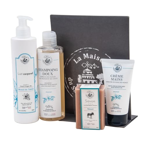 La Maison du Savon de Mrseille - Französisches Geschenkset - Für Sie - Shampoo, Handcreme, Bar Seife, Body Lotion - Monoi Duft La Maison du Savon de Mrseille - Französisches Geschenkset - Für Sie - Shampoo, Handcreme, Bar Seife, Body Lotion - Monoi Duft von La Maison du Savon de Marseille